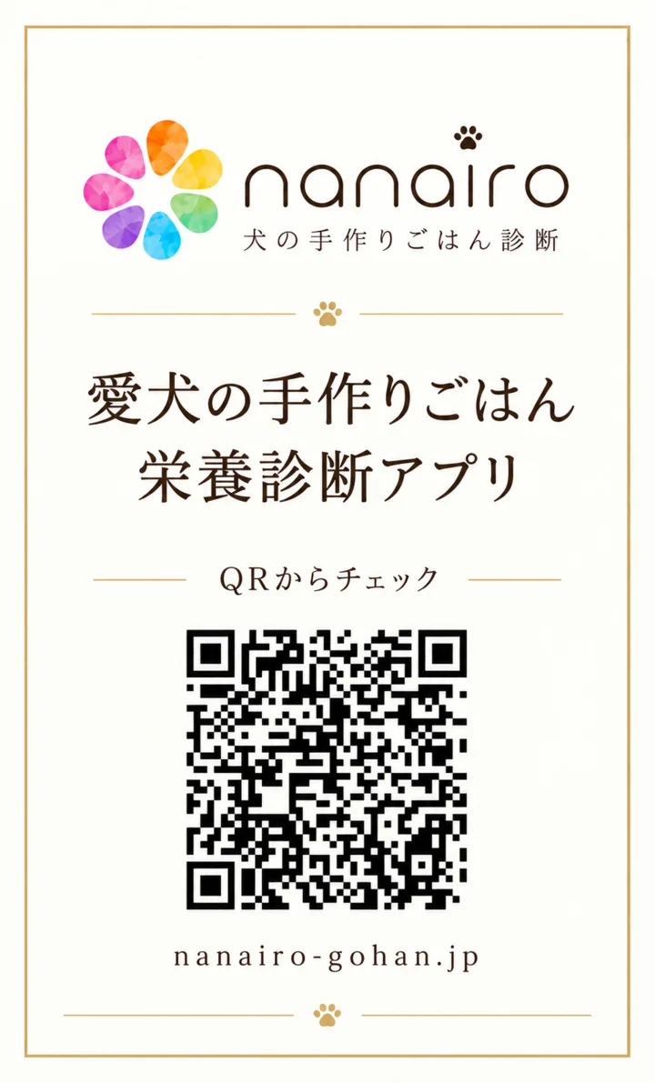 nanairo公式サイトへ案内するQRコード入りの名刺サイズ販促カード